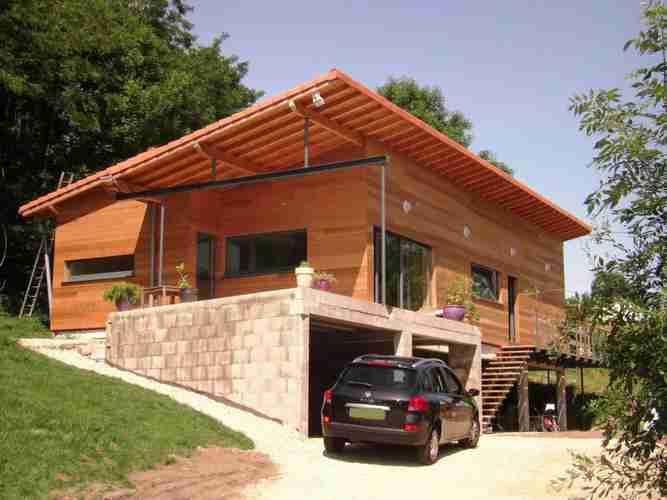 réalisation eco bois construction maison à Gourdon