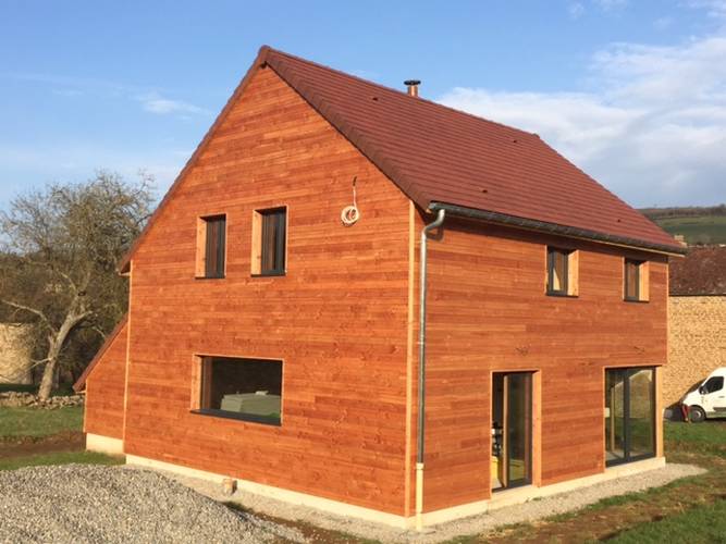 réalisation eco bois construction maison à Mazenay