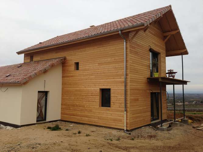 réalisation eco bois construction maison à St Amour